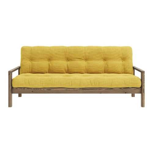 Sárga kinyitható kanapé 205 cm Knob – Karup Design