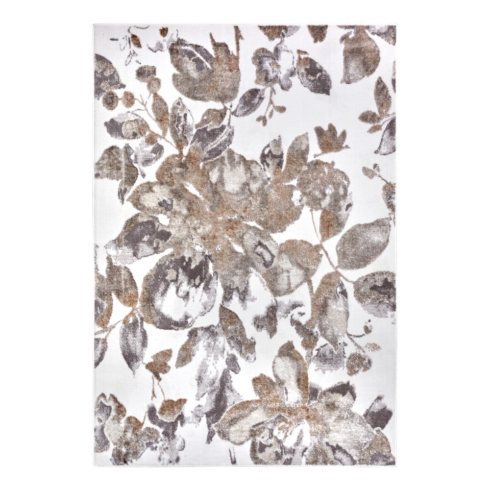Szürke-barna szőnyeg 67x120 cm Shine Floral – Hanse Home