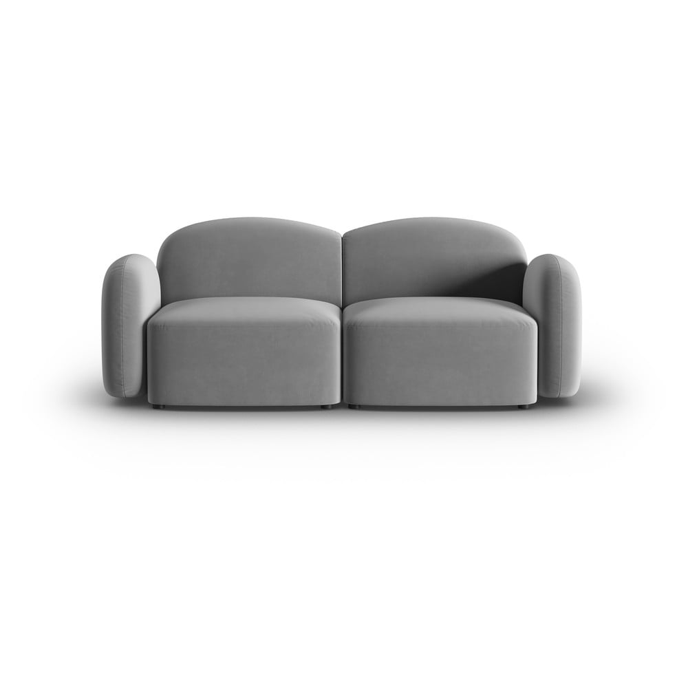 Szürke bársony kanapé 194 cm Blair – Micadoni Home