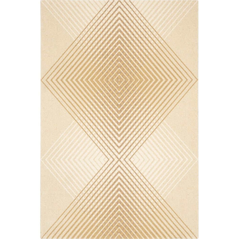 Bézs gyapjú szőnyeg 133x180 cm Chord – Agnella