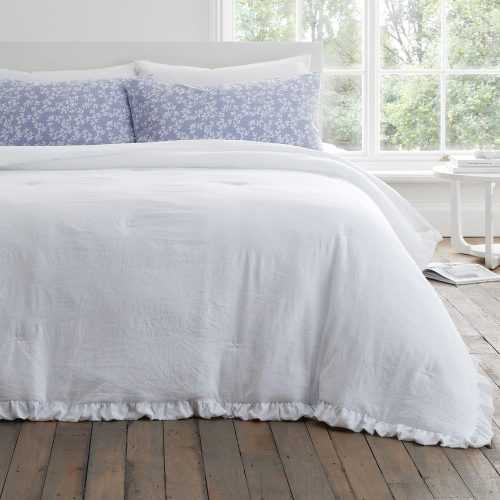 Fehér ágytakaró franciaágyra 220x230 cm – Bianca