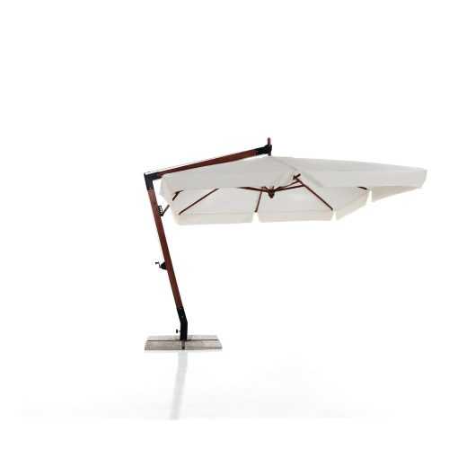 Krémszínű-sötétbarna napernyő 300x400 cm – Tomasucci