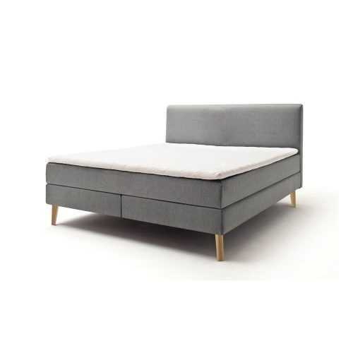 Szürke-barna boxspring ágy 180x200 cm Greta – Meise Möbel