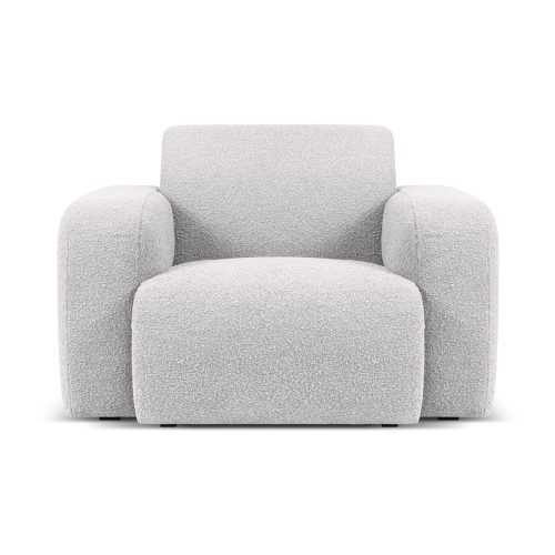 Világosszürke buklé fotel Molino – Micadoni Home