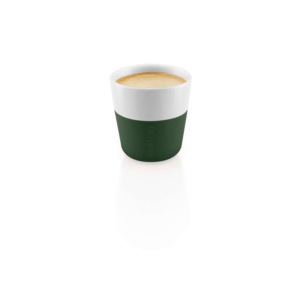 Fehér-zöld porcelán eszpresszó csésze szett 2 db-os 80 ml – Eva Solo
