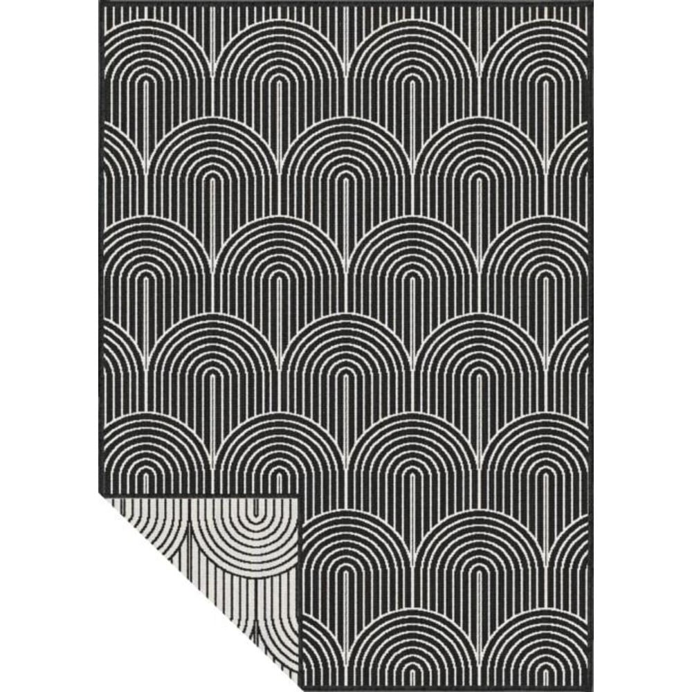 Fekete-fehér kültéri szőnyeg 200x290 cm Pangli Black – Hanse Home