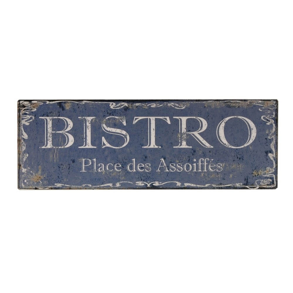 Fém falitábla 40x14 cm Bistro – Antic Line