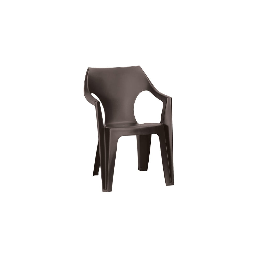 Barna műanyag kerti szék Dante – Keter