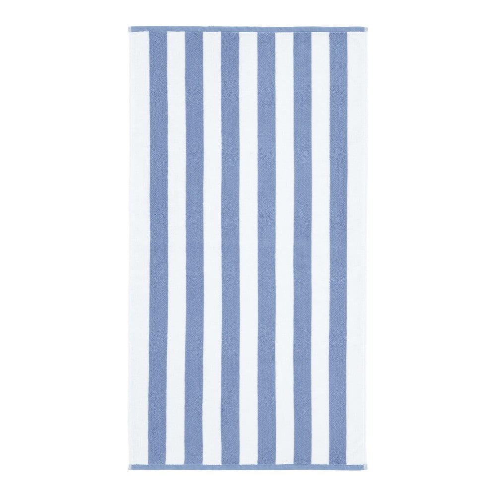 Fehér-kék pamut fürdőlepedő 70x120 cm – Bianca