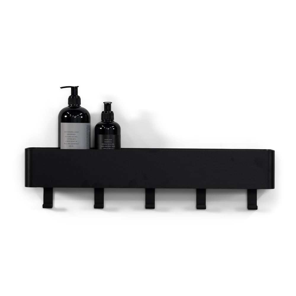 Fekete fali acél fürdőszobai polc Multi – Spinder Design