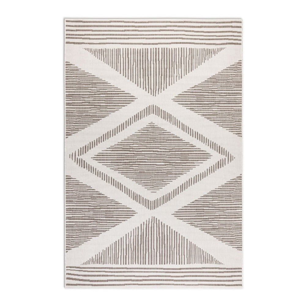 Barna-krémszínű kültéri szőnyeg 120x170 cm Gemini – Elle Decoration