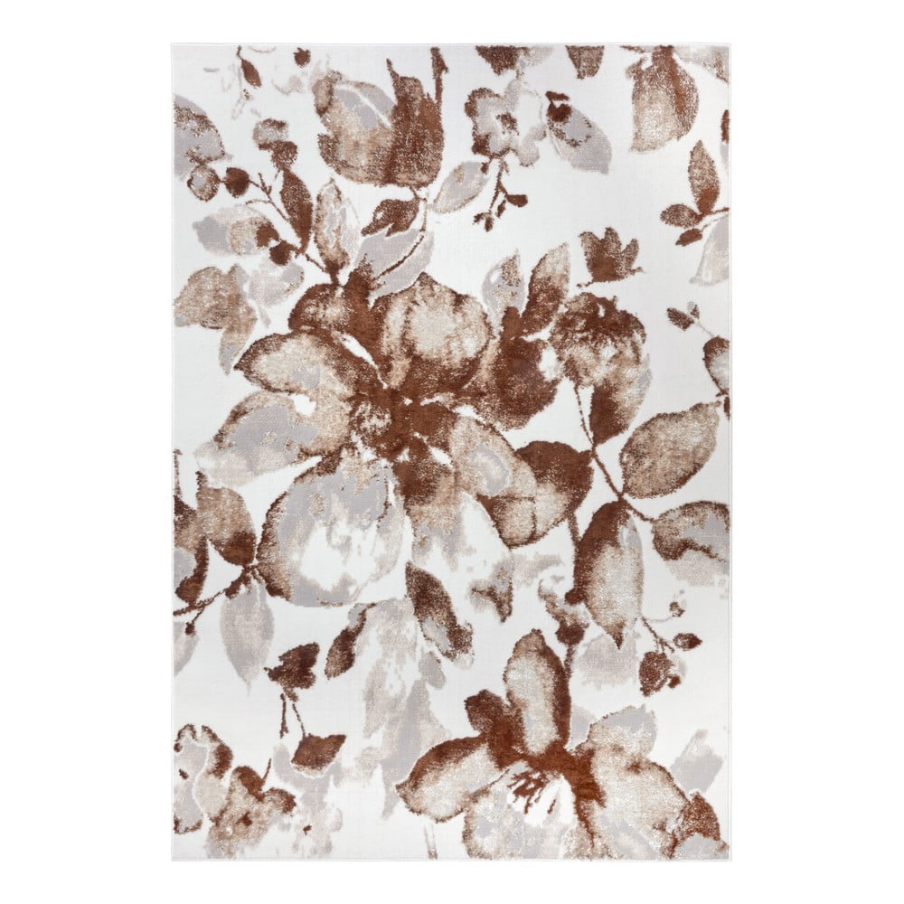 Barna szőnyeg 67x120 cm Shine Floral – Hanse Home