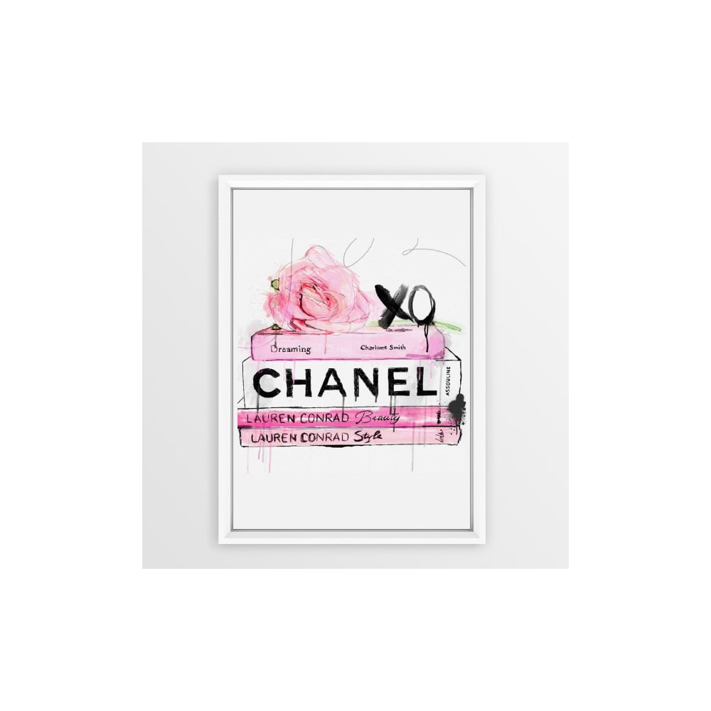 Books Chanel keretezett plakát