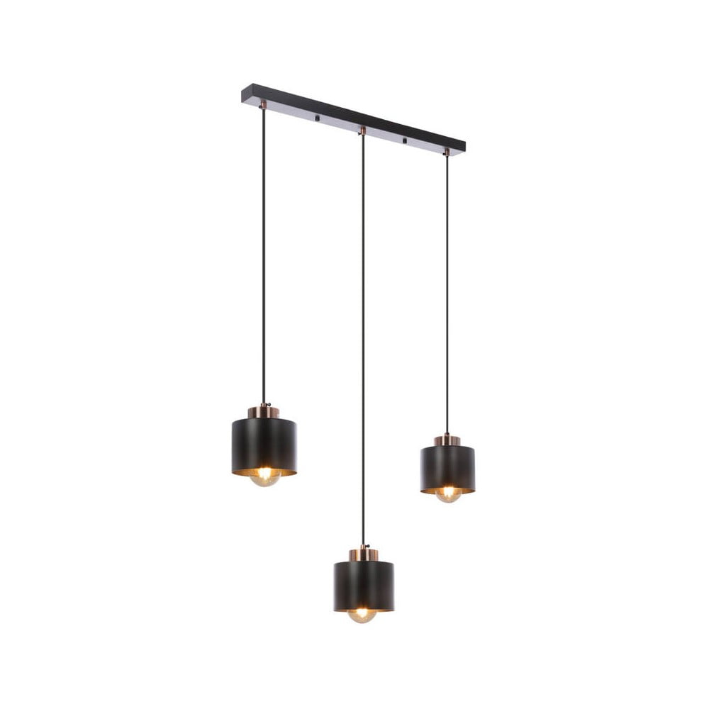 Fekete fém függőlámpa 12x64 cm Olena – Candellux Lighting