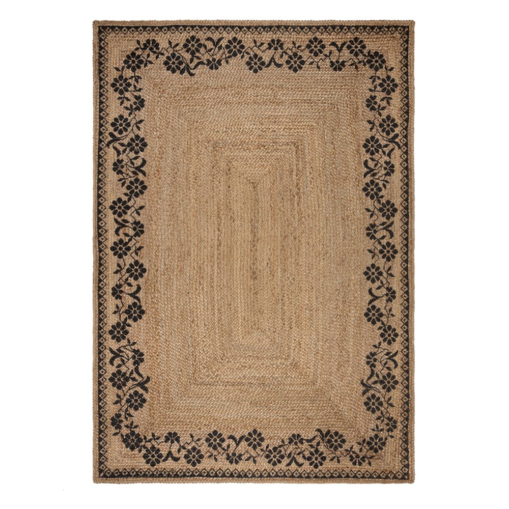 Natúr színű juta szőnyeg 80x150 cm Maisie – Flair Rugs