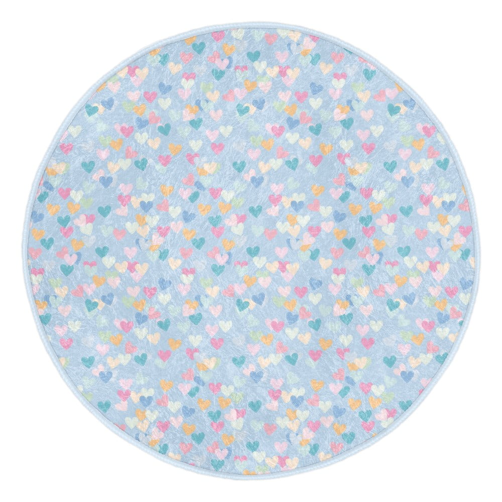 Világoskék gyerek szőnyeg ø 80 cm Comfort – Mila Home