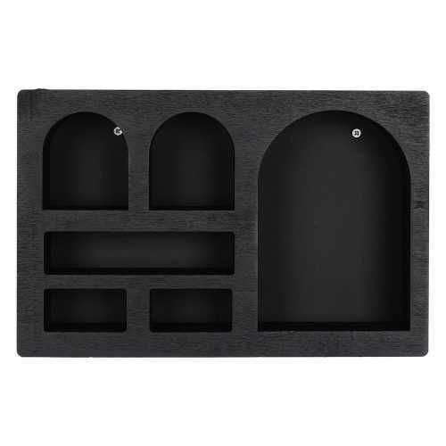Fekete többszintes fali polc 35 cm Cry – Kalune Design