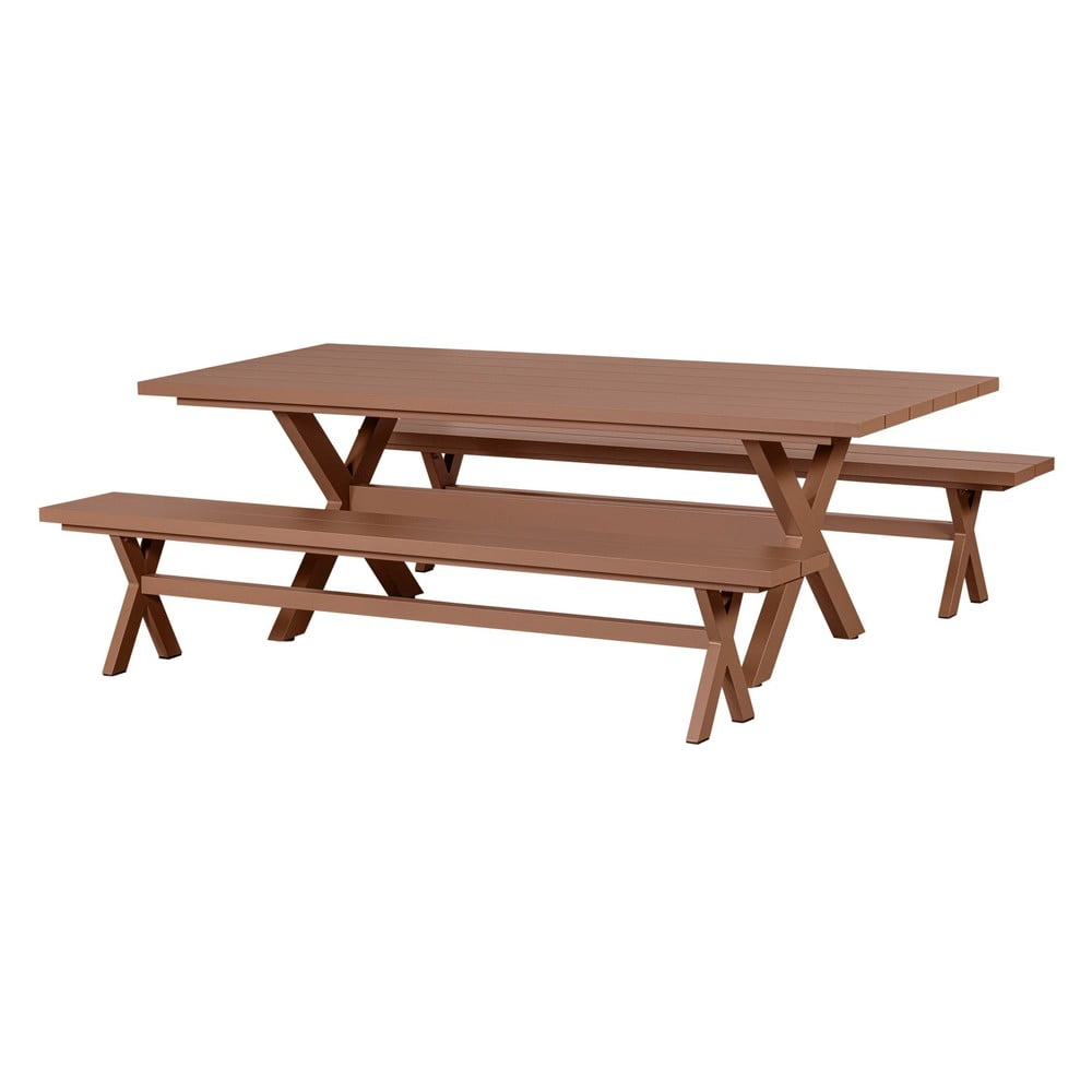 Alumínium kerti étkezőasztal 100x220 cm Delta – Exotan