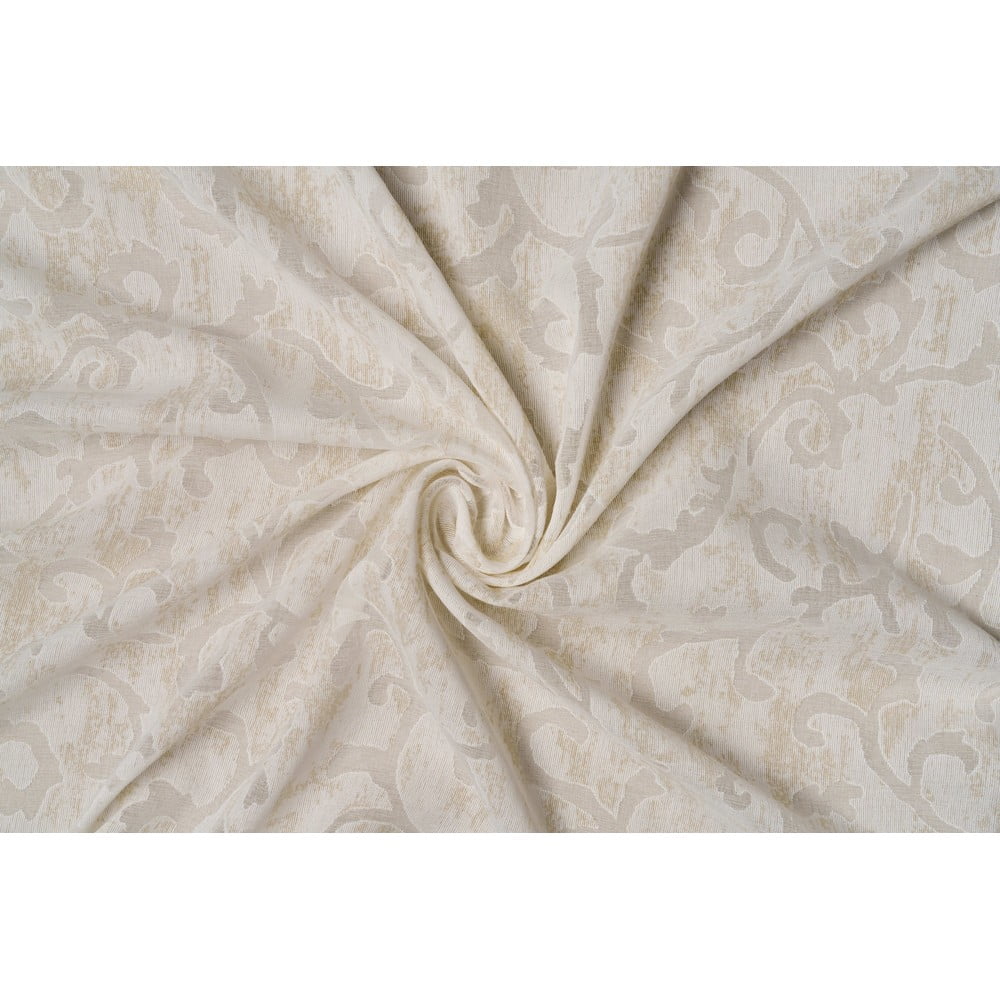 Bézs átlátszó függöny 140x260 cm Baroque – Mendola Fabrics