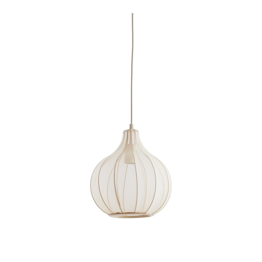 Bézs függőlámpa textil búrával ø 29 cm Elati – Light & Living