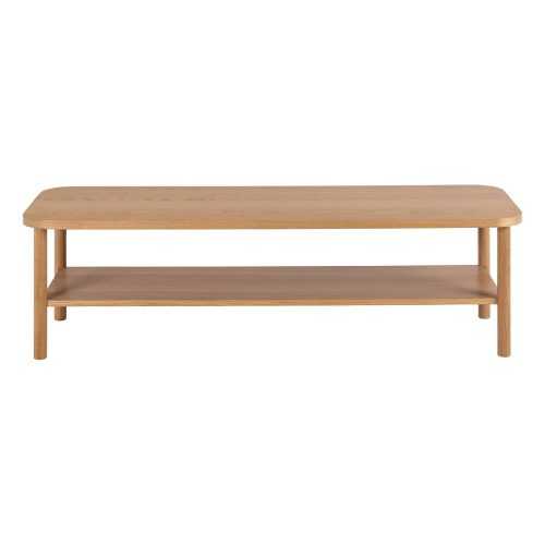 Natúr színű dohányzóasztal tölgyfa dekorral 50x150 cm Banbury – Actona
