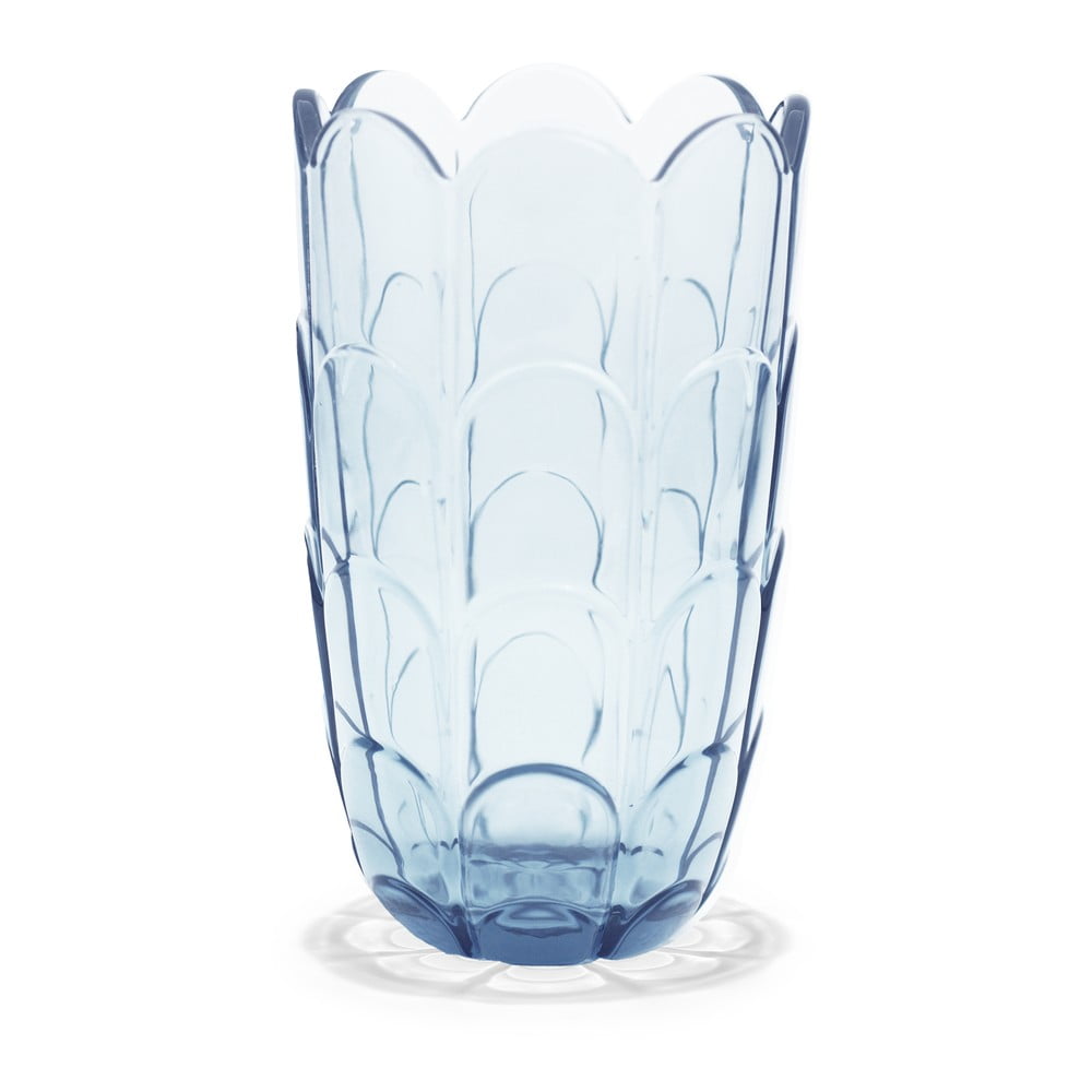 Világoskék kézzel készített üveg  váza (magasság 19 cm) Lily – Holmegaard