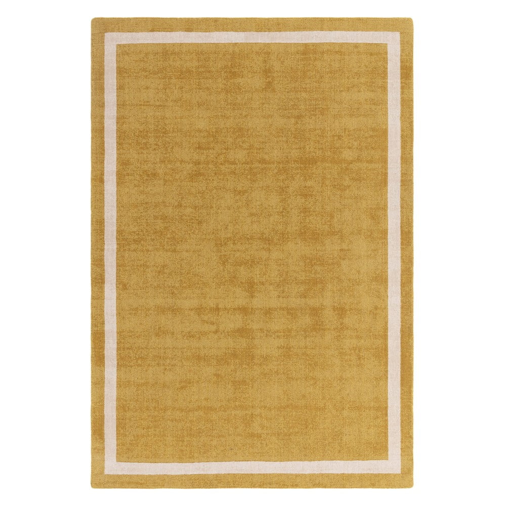 Okkersárga kézi szövésű gyapjú szőnyeg 200x300 cm Albi – Asiatic Carpets