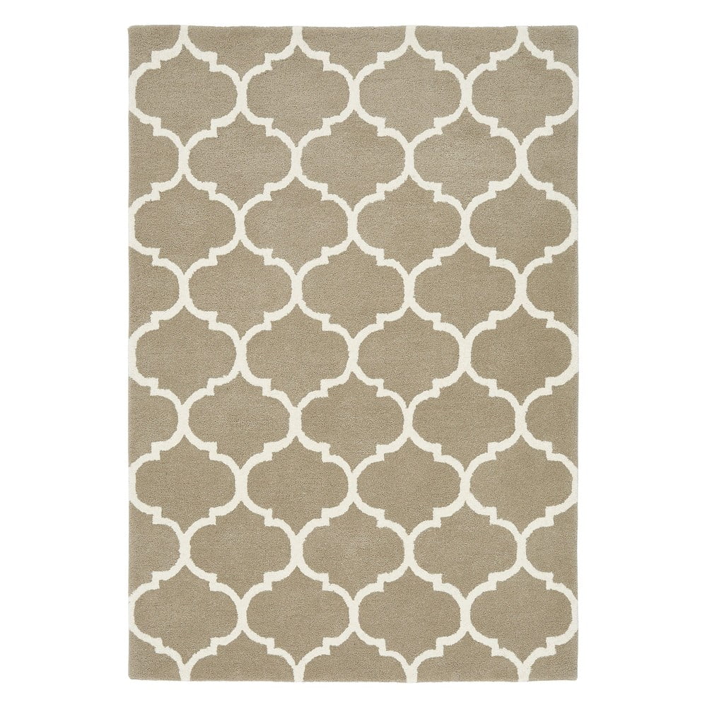 Világosbarna kézi szövésű gyapjú szőnyeg 200x290 cm Albany – Asiatic Carpets