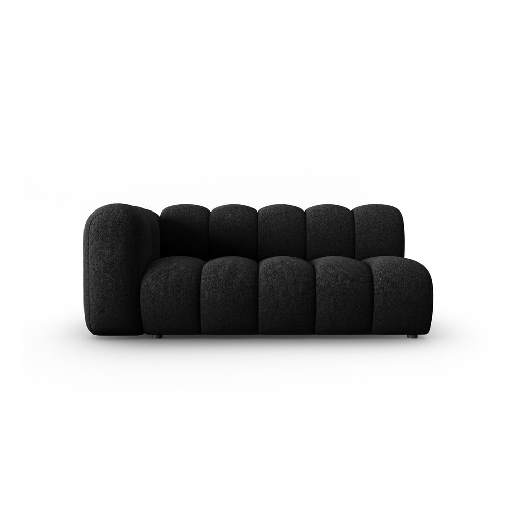 Fekete-antracitszürke kanapé modul (bal oldali) Lupine – Micadoni Home