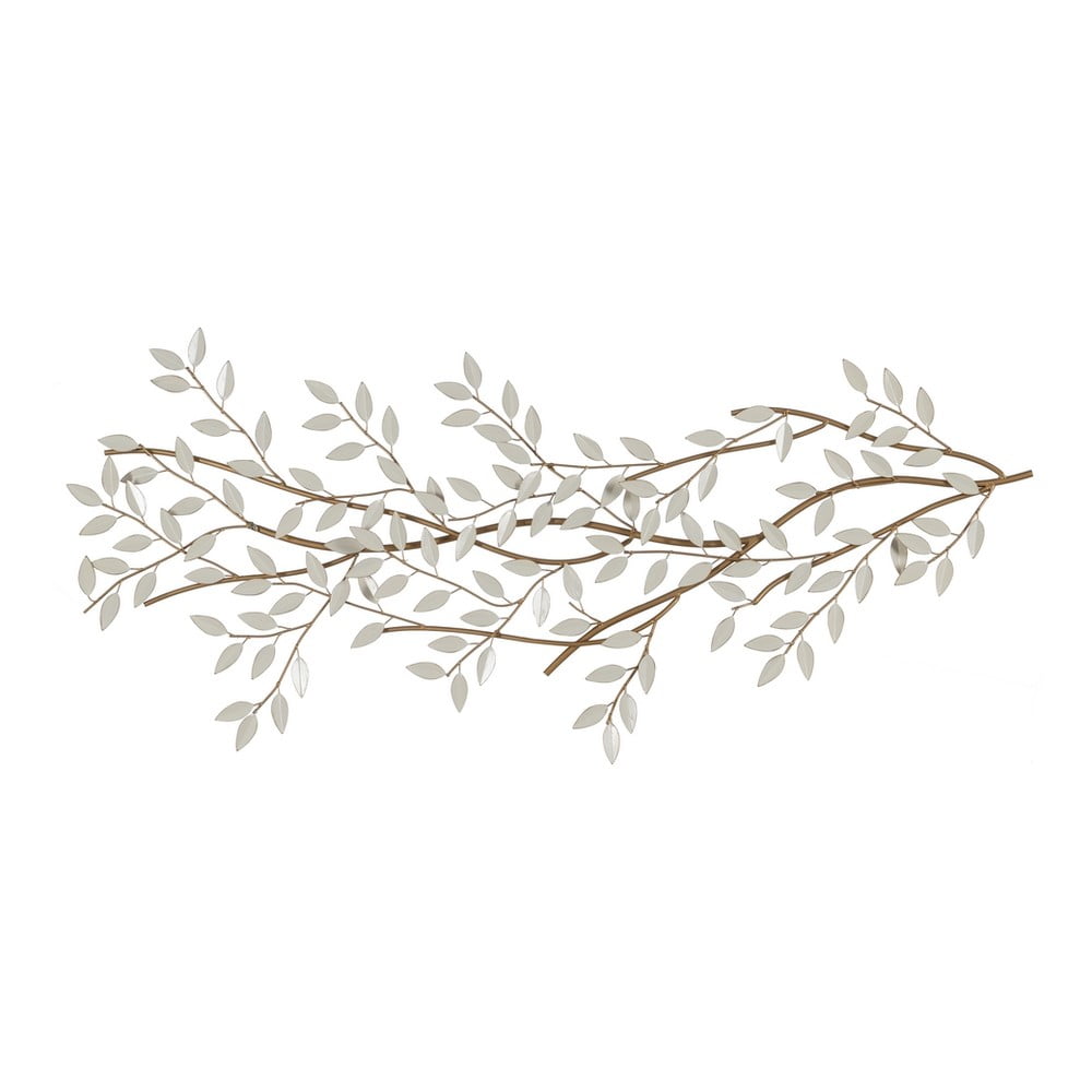 Fém fali dekoráció 137x51 cm Leaves – Ixia