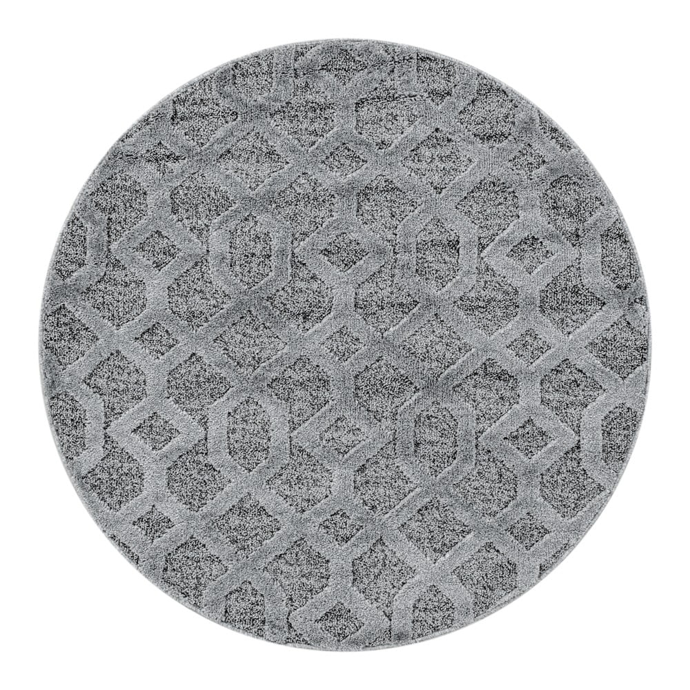 Szürke kerek szőnyeg ø 160 cm Pisa – Ayyildiz Carpets