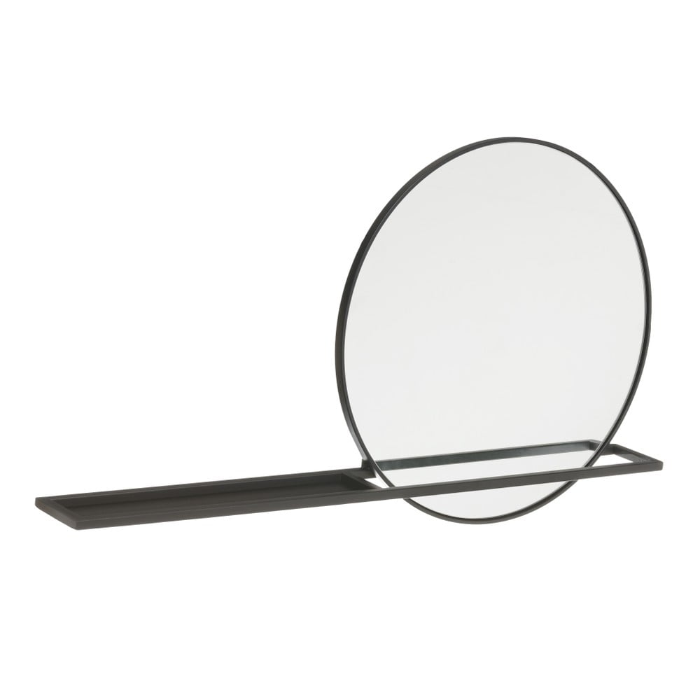 Fali tükör polccal ø 50 cm – Ixia