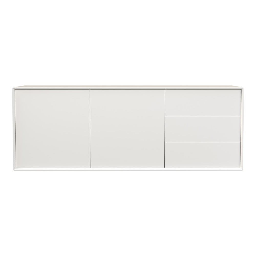 Fehér alacsony függő komód 168x61 cm Wall – Tenzo