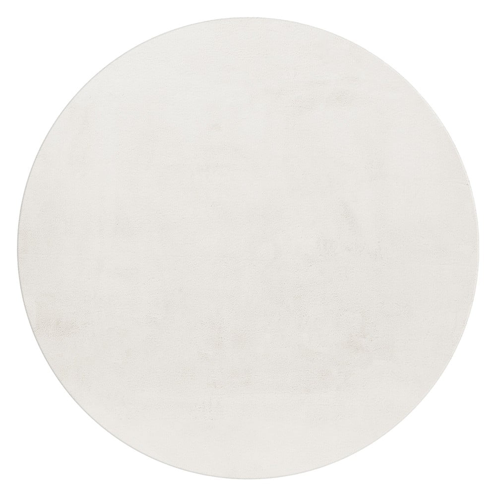 Krémszínű mosható kerek szőnyeg ø 120 cm Pouffy – Ayyildiz Carpets