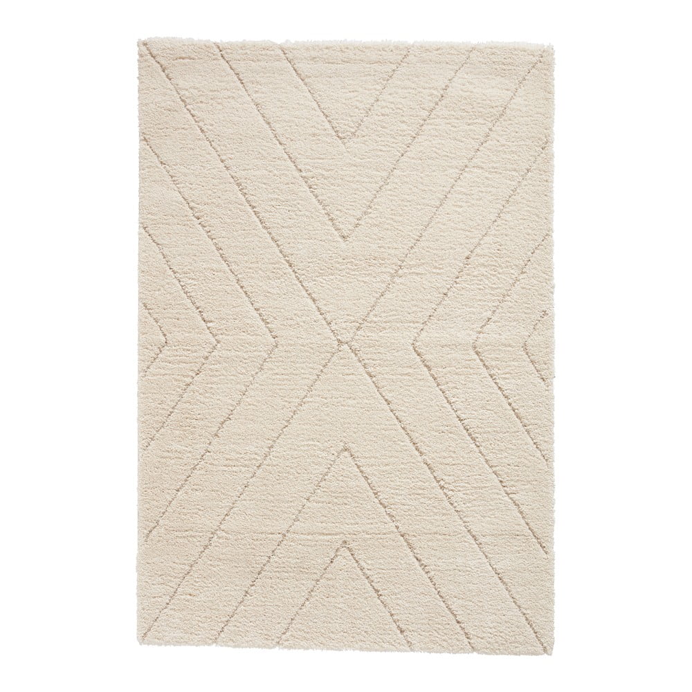 Krémszínű szőnyeg 120x170 cm Ideal Shaggy – Think Rugs