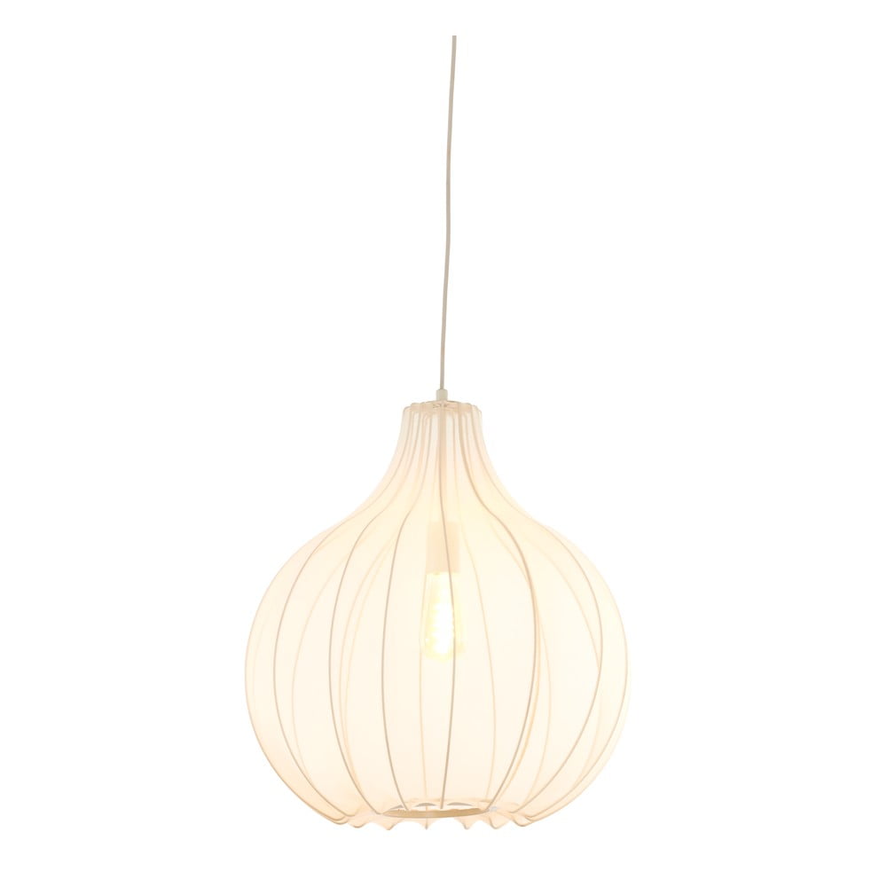 Bézs függőlámpa textil búrával ø 50 cm Elati – Light & Living