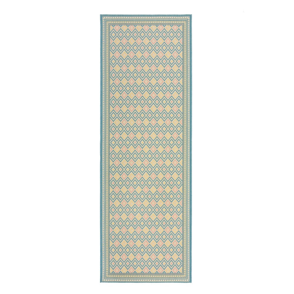 Világoszöld kültéri szőnyeg 80x230 cm Coast – Flair Rugs