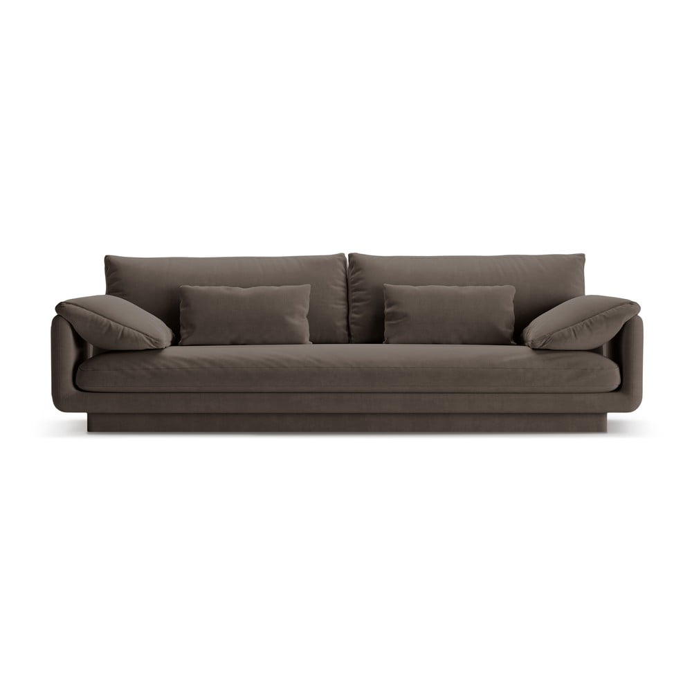 Barna bársony kanapé 250 cm Torino – Micadoni