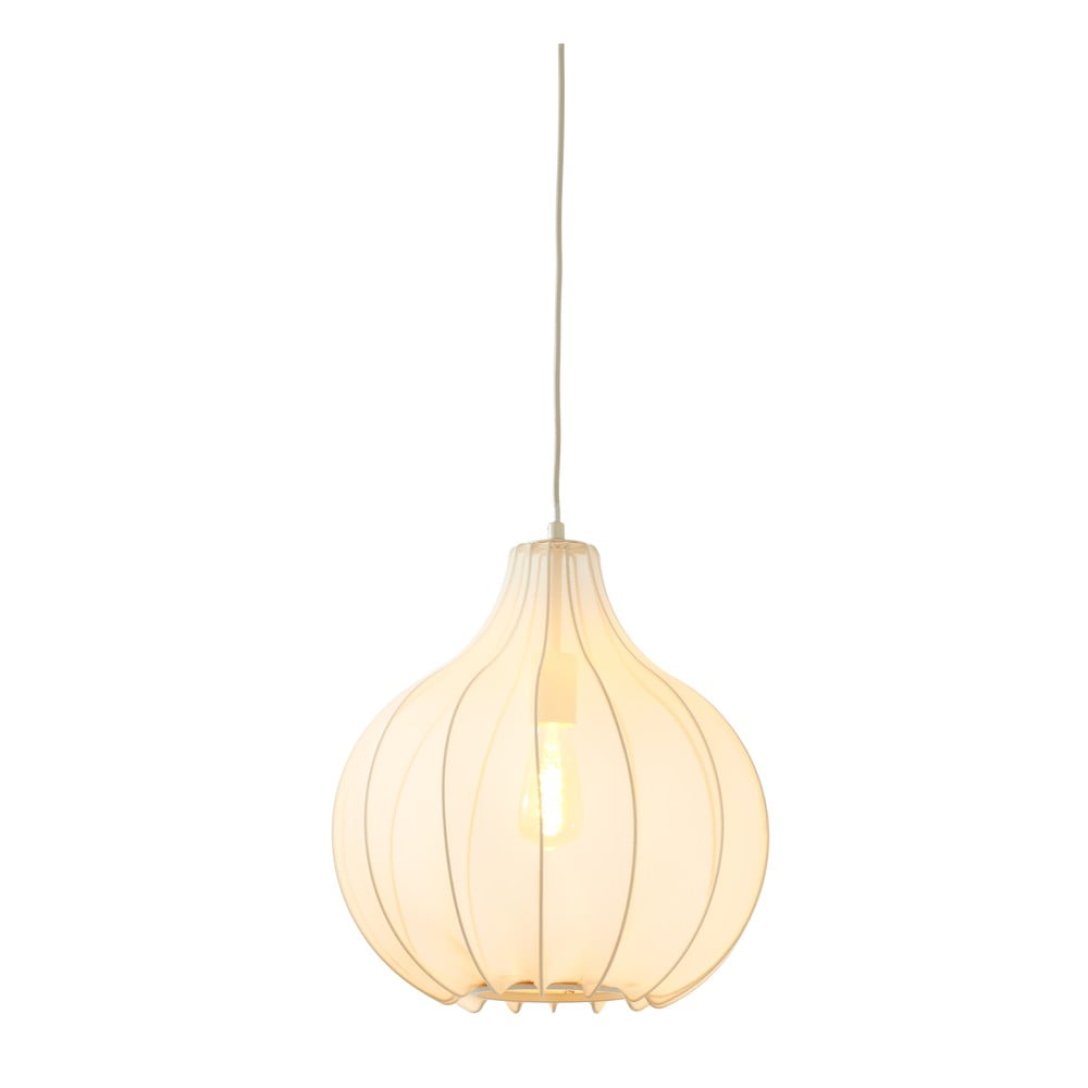 Bézs függőlámpa textil búrával ø 39 cm Elati – Light & Living