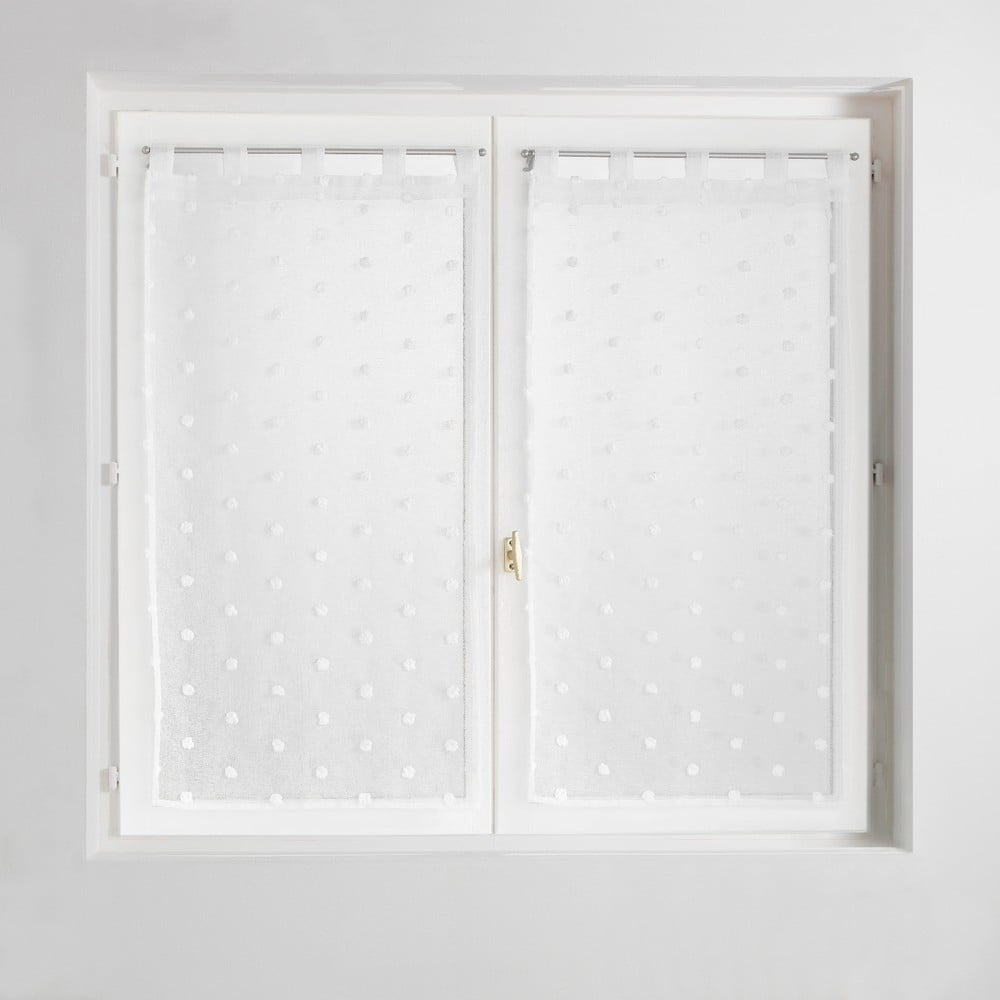 Fehér fényáteresztő függöny 60x120 cm Pompinou – douceur d'intérieur