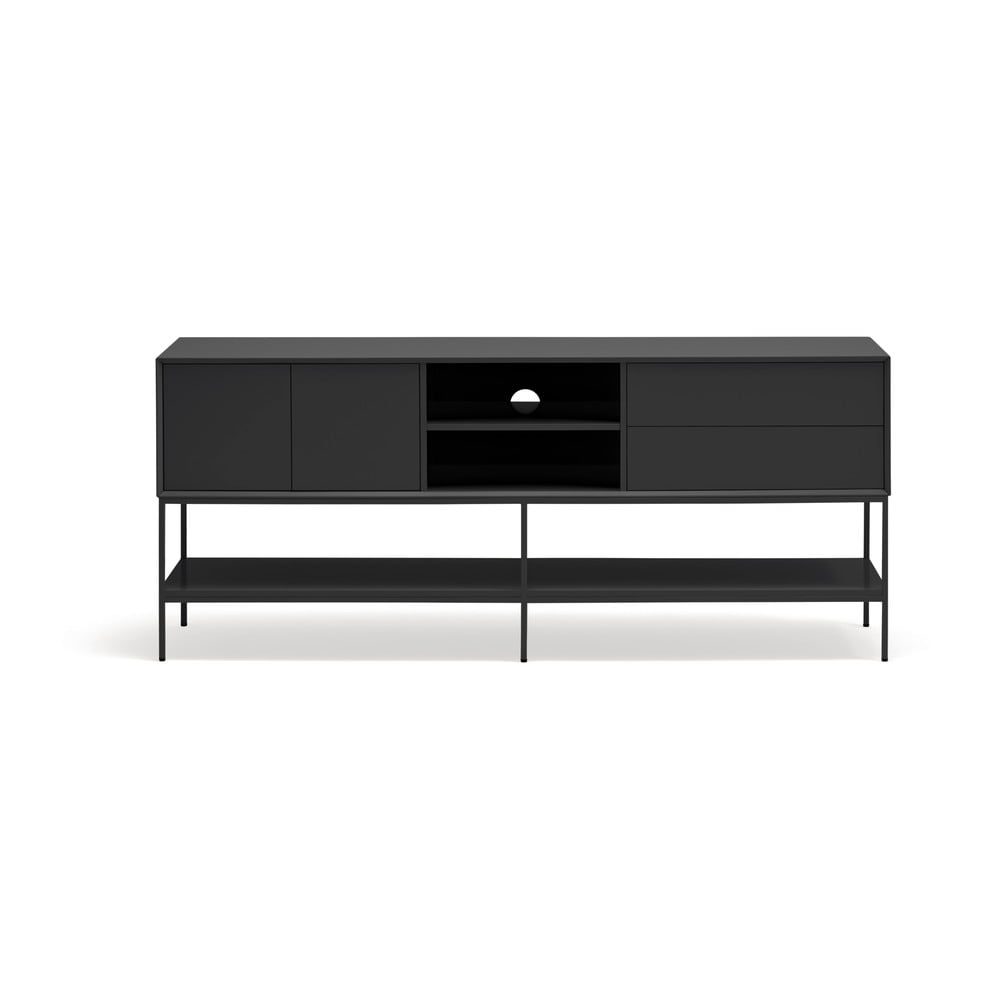 Fekete TV-állvány 175x74x45 cm Platt – Teulat