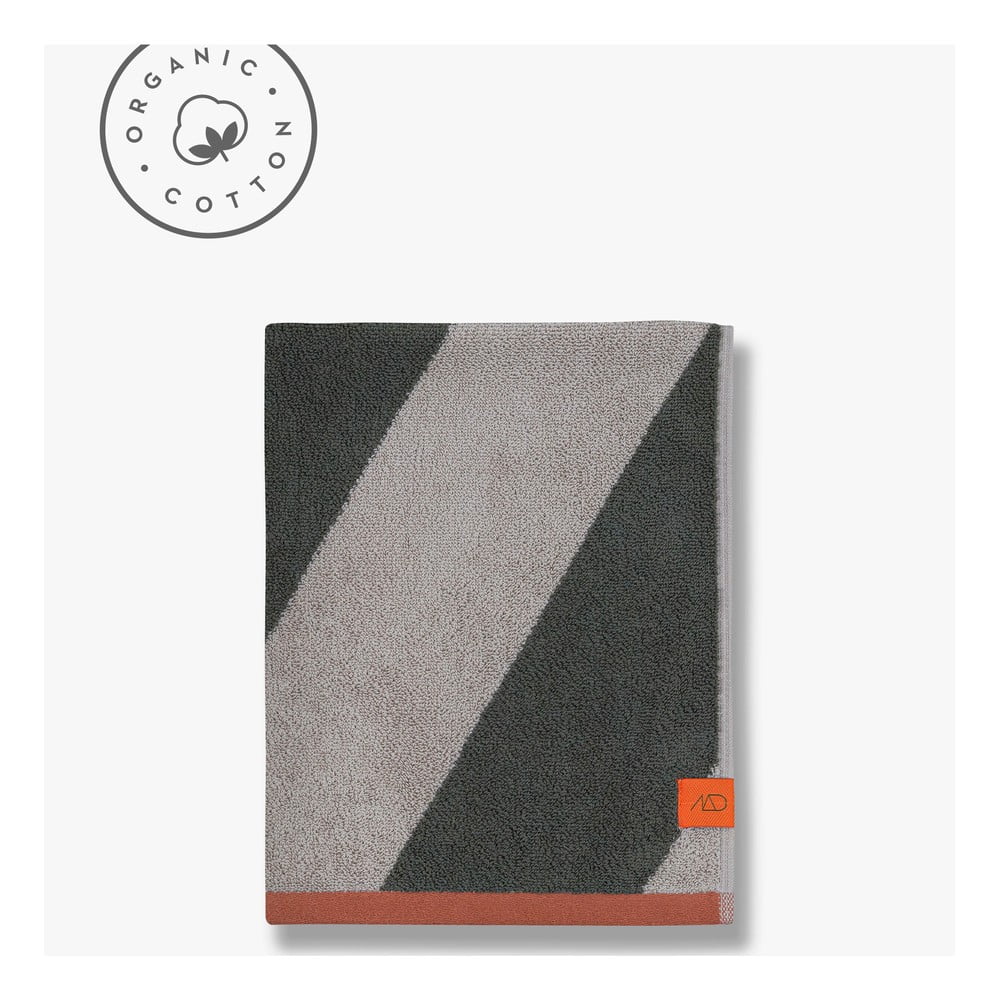 Khaki frottír bio pamut törölköző szett 2 db-os 40x55 cm Diagonal – Mette Ditmer Denmark