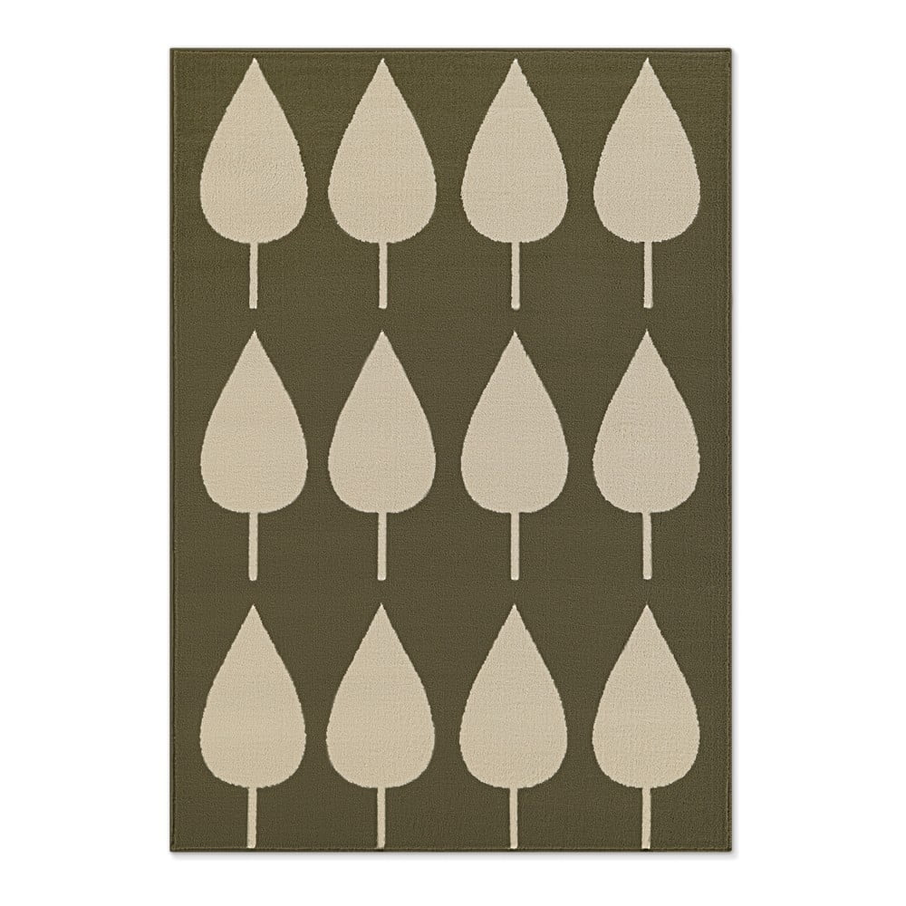 Khaki gyerek szőnyeg 160x235 cm Lovely Leaves – Hanse Home