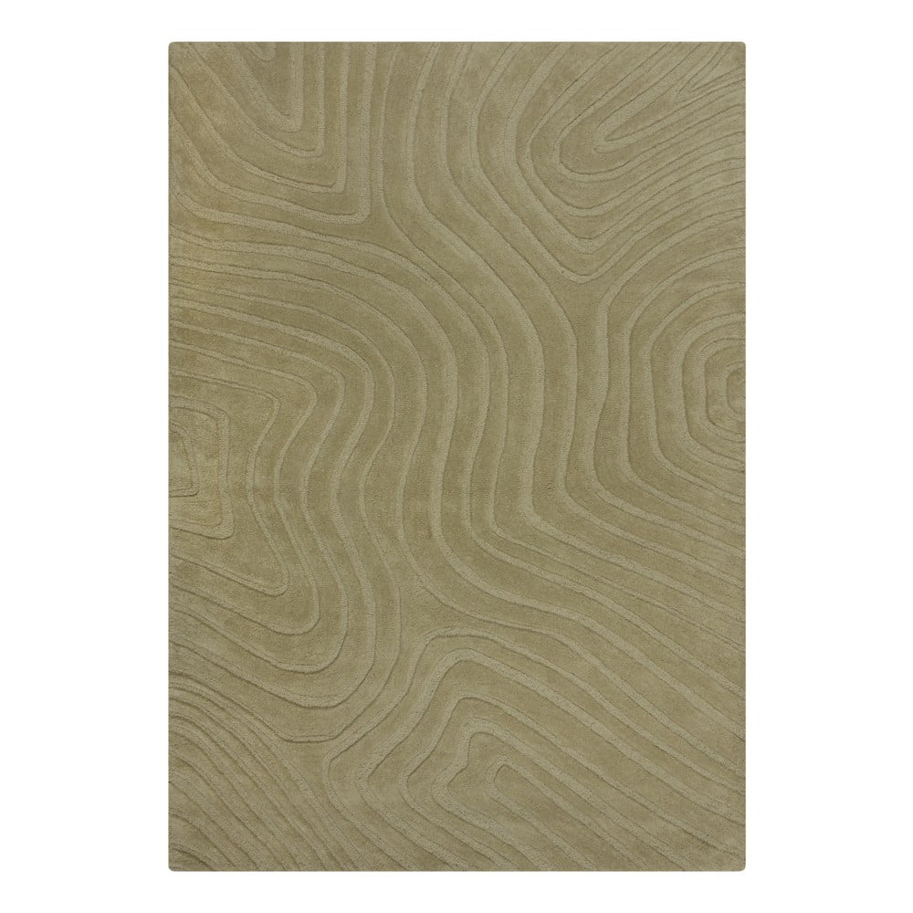 Khaki kézi szövésű gyapjú szőnyeg 200x290 cm Mesmerise Sage – Flair Rugs