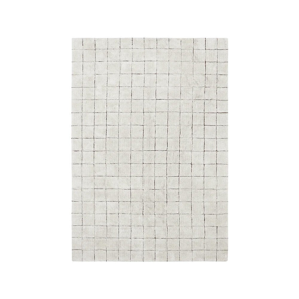 Krémszínű mosható kézi szövésű pamut szőnyeg 120x160 cm Mosaic – Lorena Canals