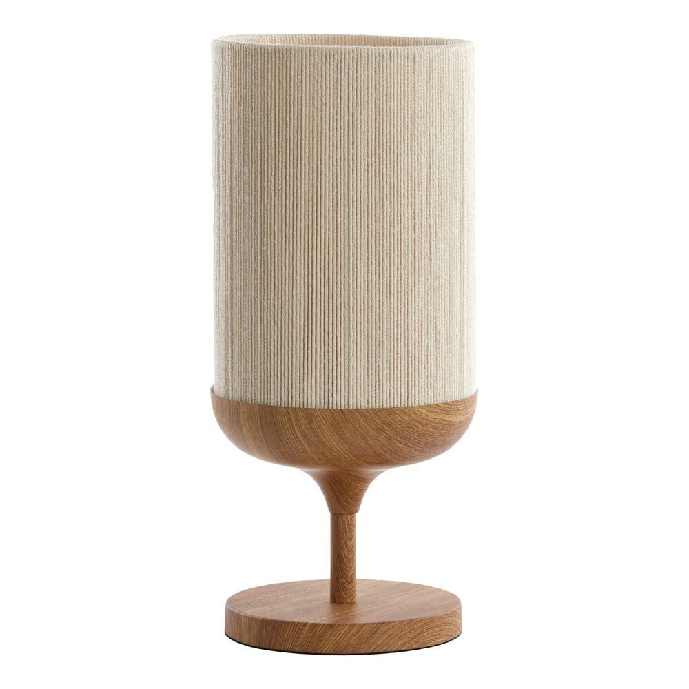 Natúr színű asztali lámpa textil búrával (magasság 50 cm) Dania – Light & Living