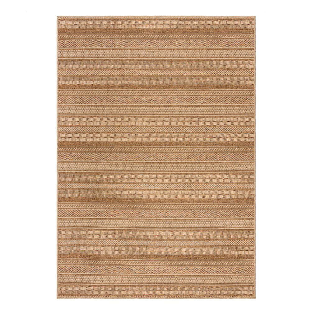 Natúr színű kültéri-beltéri szőnyeg 160x230 cm Farah Stripe – Flair Rugs
