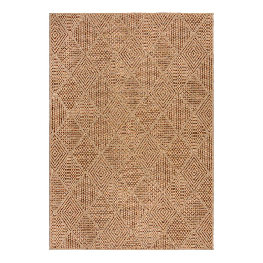 Natúr színű kültéri-beltéri szőnyeg 200x290 cm Nora Diamond – Flair Rugs
