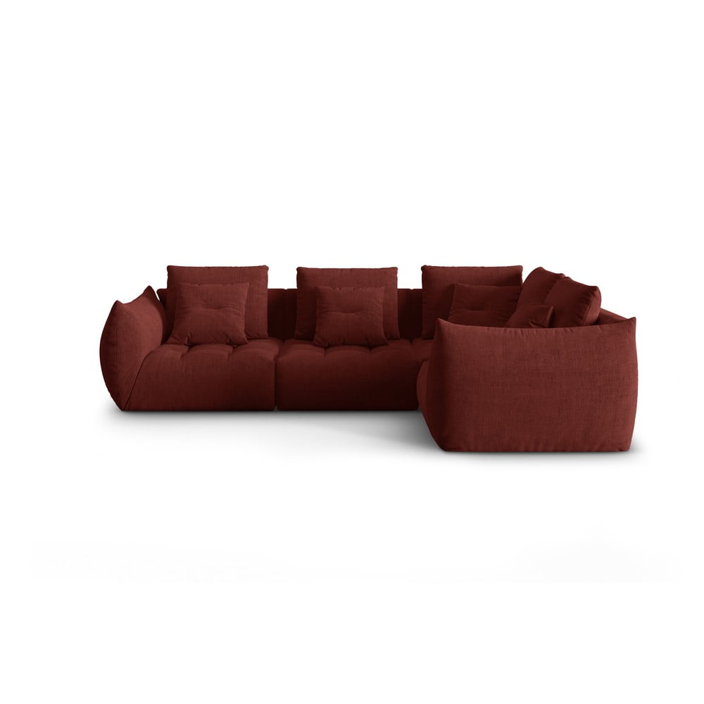 Piros sarokkanapé (jobb oldali-L alakú) Bloom – Micadoni Home