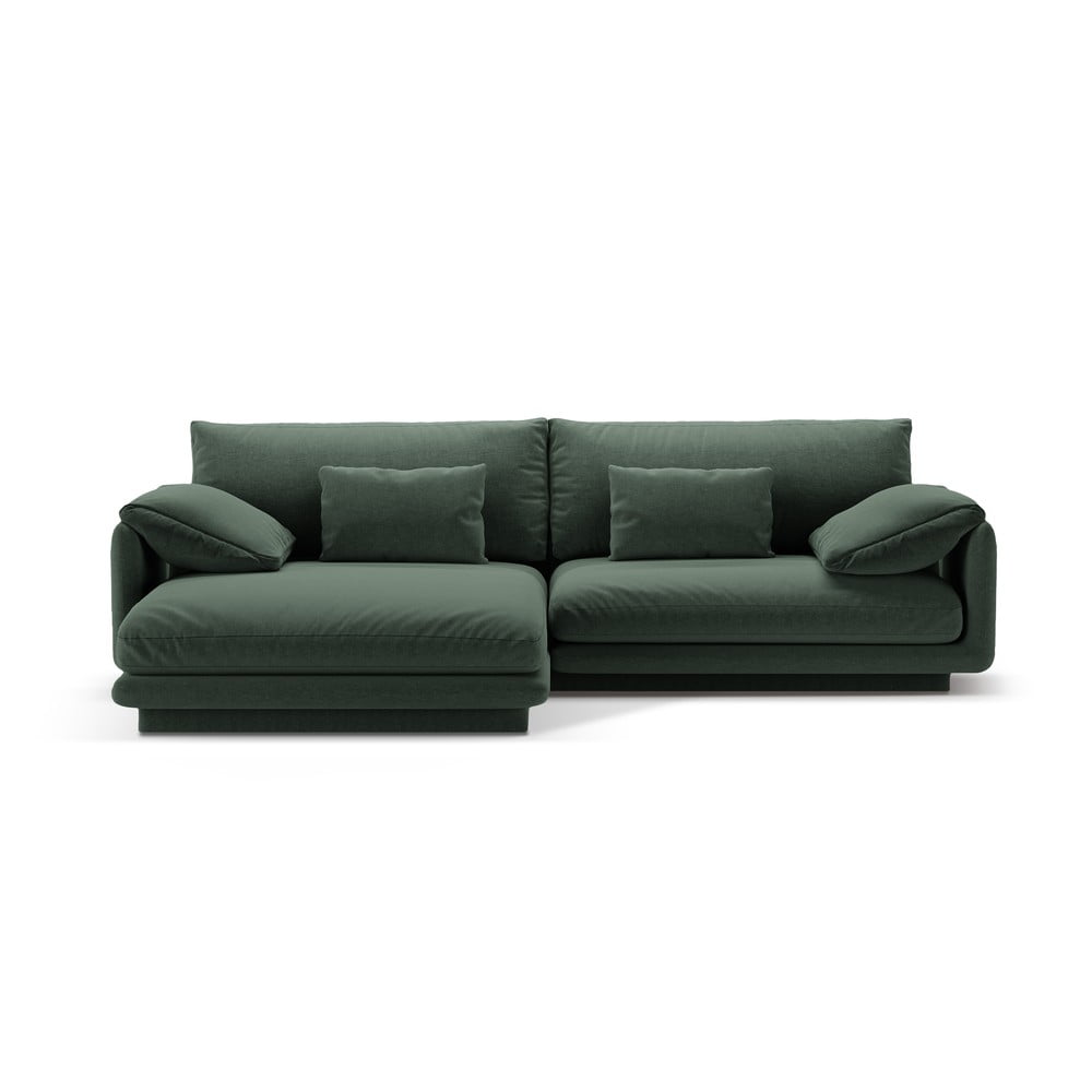 Sötétzöld sarokkanapé (bal oldali) Torino – Micadoni Home